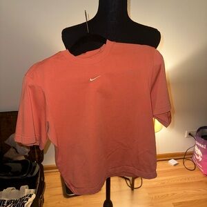 Nike Terracotta Tee with Silver Logo